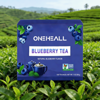 Usine directe Meilleure nourriture saine Mult Fruit Tea Handpick Wild Blueberry Tisane Sachets Premium True Blueberry Fruit Tea