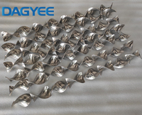 Tuyau mélangeur statique durable en acier inoxydable, débit de 1 à 700 m³/h, pour l'eau potable, le traitement des eaux usées, le mélange de fluides industriels
