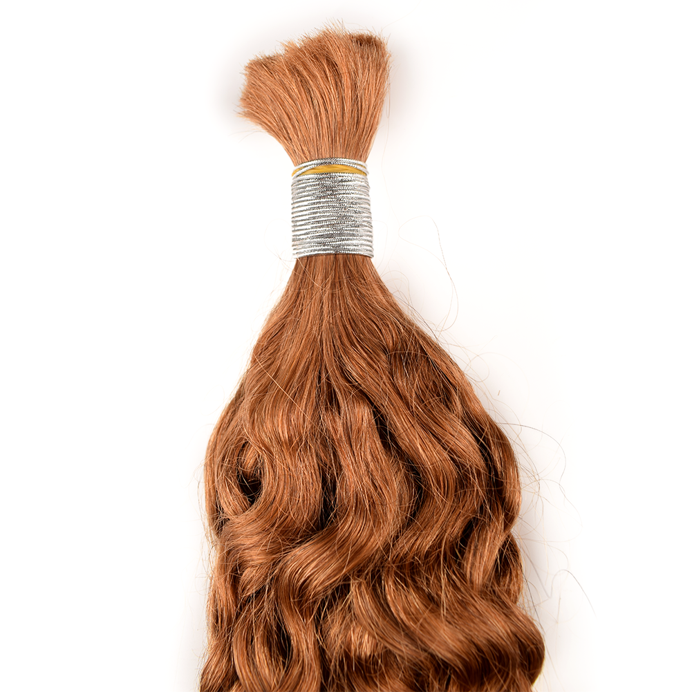 KAMA Unprocessed Virgin Natural Italian Curly Bulk Braiding Brazilian Hair Extensions Boho Braids for Braiding Detail Section 9