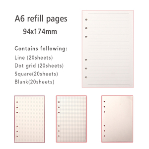 Macaroon Colors PU Leather Cover A5 <strong>A6</strong> Planner <strong>Diary</strong>/leather Agenda Planner with Custom logo - Product Image 5