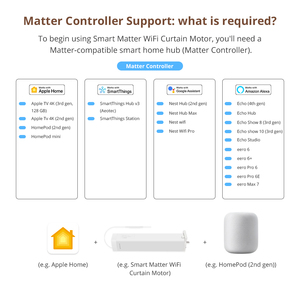 Zemismart Matter Thread Electric Smart 82 <strong>Curtain</strong> <strong>Motor</strong> Automatic Sliding <strong>Curtain</strong> System Support Google Home Smartthings Homekit - Product Image 3