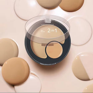 تخفيضات كبيرة 2 في 1 كريم مدمج بتغطية كاملة كريم الأساس وخافي العيوب يدوم لبشرة مثالية لون البشرة الداكنة - Product Image 1