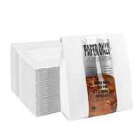Sacs d'emballage de vêtements sac en papier kraft avec fenêtre transparente transparente