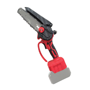 Tronçonneuse électrique de 6 pouces, 450 W, vitesse de la chaîne de 6 m/s, alimentation manuelle en carburant, <span class=keywords><strong>mini</strong></span> tronçonneuse électrique pour couper le bois - Product Image 1