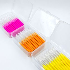 Custom Package I-type <strong>Push</strong> <strong>Pull</strong> Interdental Brush 0.6-1.2mm Cleaning Between Teeth Oral Care Orthodontic I Shape Tooth Floss - Product Image 3