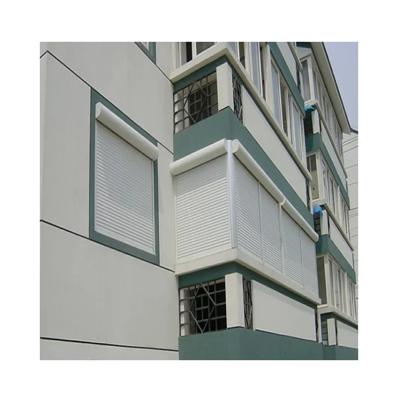 Storm Hurricane Protection anti-maling eksterior Fire-rated aluminium Louvre Shutter Window untuk rumah