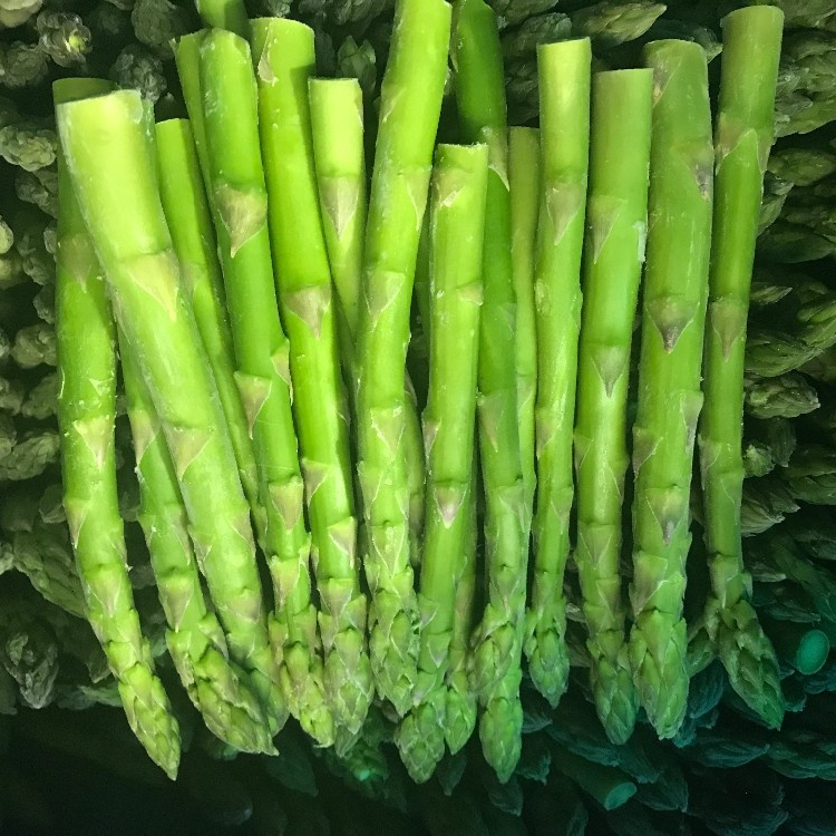 Sinocharm BRC ha approvato una lancia di asparagi verdi IQF graduata asparagi verdi surgelati verdure fresche asparagi surgelati