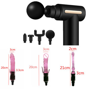 Pistol Pijat Elektronik Genggam untuk Pijat Jaringan Dalam, Pistol Pijat Otot Perkusi, Stimulator Otot, <span class=keywords><strong>Vibrator</strong></span>, Pistol Pijat, Mainan Seks, Dildo - Product Image 4