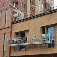 Gondola Pembersih Jendela Scaffolding Listrik Platform Gantung Perakitan Cepat untuk Perawatan Gedung