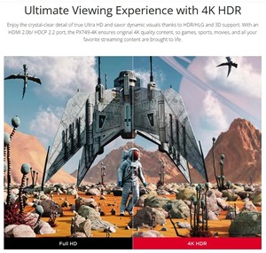 <span class=keywords><strong>Viewsonic</strong></span> px749 4k Bản địa rạp chiếu phim gia đình chiếu, đèn lumen cao 4000 ANSI Lumens video proyector với HDR 240Hz làm mới tỷ lệ - Product Image 2