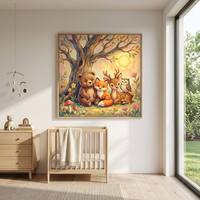 Peinture à l'huile professionnelle peinte à la main, grande, multicolore, texture épaisse, couteau à palette, art paysager charmant, décoration de salon