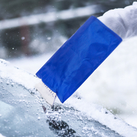 Brosse et grattoir à glace 2-en-1 imperméables pour un dégivrage rapide du pare-brise – Nouvel outil d'entretien automobile