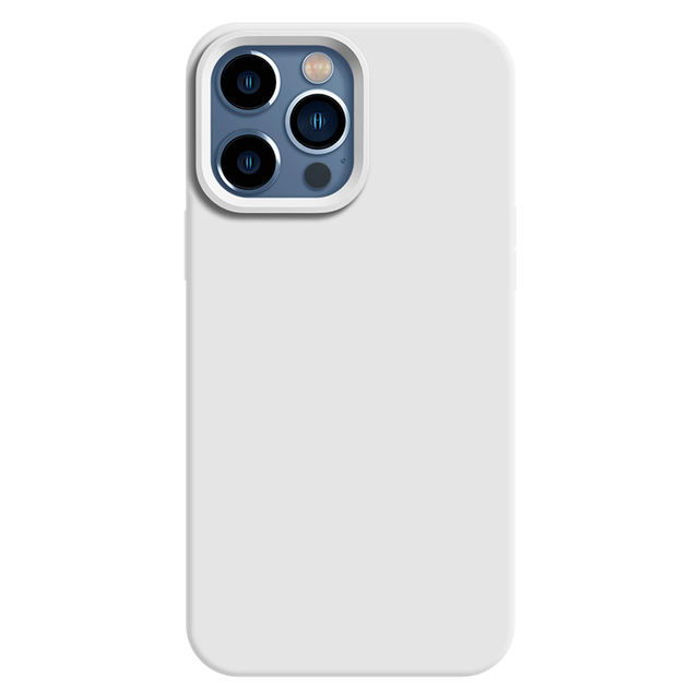 2022 New Multi Color Slim Liquid Silicone for iPhone 11 12 13 Pro Max, for iphone 14 Pro case White Silicone