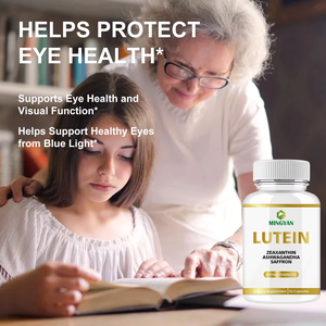 Capsules de lutéine et de zéaxanthine de l'usine OEM - Complément alimentaire pour la santé des yeux - Complément antioxydant sans gluten pour hommes et femmes - Product Image 4