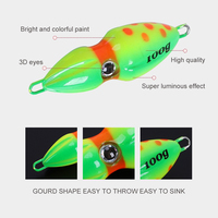 JIGGINGSOUL-RTS412-120g JACK-ALL Leurres de pêche Appâts et cannes SWITCH OVERSEA-GLOBAL Calmar en forme d'arachide en forme de gourde