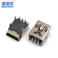 90 degrés 4 broches Type A femelle Usb 3.0 câble prise connecteur coque verticale avec collier 180 degrés Mini USB connecteurs femelles