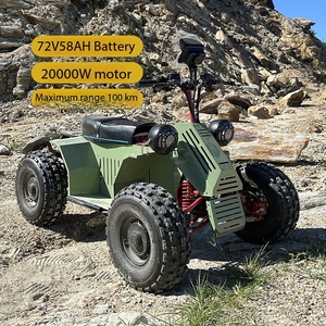 Motocicleta Eléctrica Todoterreno 4x4 con Batería de Litio de 20000W, Velocidad Máxima de 100km/h, Capacidad de Ascenso de 35°, Doble Suspensión Extrema - Product Image 2