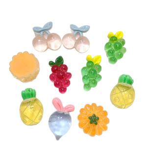 Accesorios de Resina Transparentes Semitridimensionales con Forma de Fruta para Joyería DIY, Horquillas, Accesorios para el Cabello, Papelería - Product Image 5