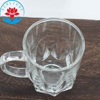 Prix d'usine Tasse à thé en verre Blinkmax de 8 oz, tasse à thé en verre pour Bubble Tea avec poignée