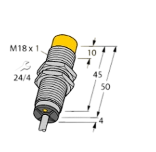 חיישן קירבה מתקדם <span class=keywords><strong>TURCK</strong></span> NI14-M18-VP6X-H1141 מותקן מראש ועמיד ליישומים ניידים ורחיצים קשים - Product Image 3