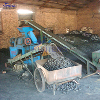 Presse à billes de charbon haute pression, machine à presser les billes de poudre de coke, ligne de production de billes de charbon