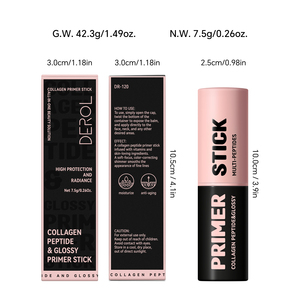Vegan Skincare Primer Stick Hidratante Blanqueador Hidratante Respetuoso con los poros Primer de maquillaje para el brillo facial - Product Image 3