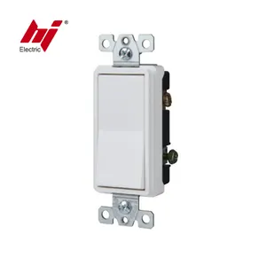 Interruptor basculante de paleta de encendido/apagado 120/277V interruptor decorativo de tres vías 20AMP