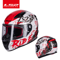 Nouveau casque intégral de moto LS2 ABS anti-buée, toutes saisons, unisexe, grande taille (L-3XL), modèle FF353