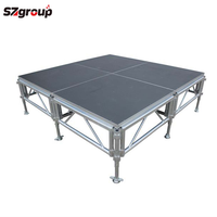 Plateforme de Scène Mobile Démontable en Alliage d'Aluminium Portable pour Événements et Mariages, Conception OEM ODM