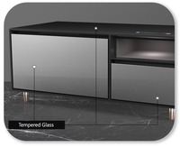 Table basse avec réfrigérateur et haut-parleur Mobilier de salon intelligent