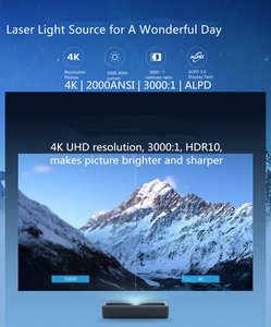2023 Hot Sale 150" Laser Projector + for ALR BSP Screen 4K Ultra Short Throw ALPD 3.0 2000 Lumens Portable MJJGTYDS04FM - Product Image 3