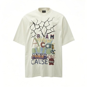 เสื้อยืดผู้ชายผ้าฝ้าย 100% สัมผัสนุ่มสไตล์วินเทจ พิมพ์ลายสีสันสดใสแบบพ่นตรง ระบายอากาศได้ดี แขนสั้น คอกลม - Product Image 2