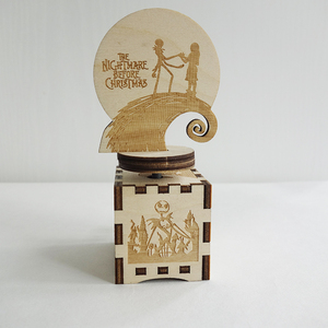<span class=keywords><strong>Caja</strong></span> <span class=keywords><strong>de</strong></span> música con manivela manual, Jack skeleton, <span class=keywords><strong>de</strong></span> <span class=keywords><strong>pesadilla</strong></span> <span class=keywords><strong>antes</strong></span> <span class=keywords><strong>de</strong></span> <span class=keywords><strong>Navidad</strong></span> - Product Image 2