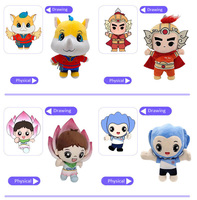 Vente en gros de cadeaux d'affaires écologiques et durables, jouets en peluche doux et mignons, animaux en peluche miniatures personnalisés, porte-clés en peluche