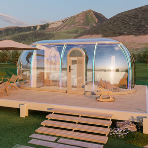 Maison Capsule Moderne Salon Préfabriqué Dôme <span class=keywords><strong>Bulle</strong></span> Extérieur Transparent PC Tente de Glamping pour Campings et Complexes Hôteliers - Product Image 4