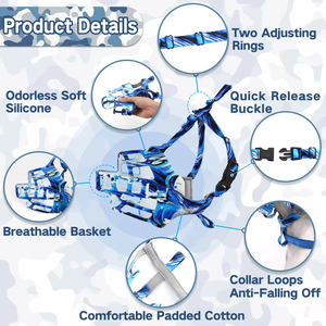 Bozales Tácticos Transpirables para Perros de Fabricantes, Suministros para Mascotas, Bozales Tipo Jaula Incluidos - Product Image 3