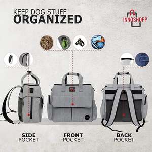 Havayolu köpek seyahat çantası, taşıma Pet seyahat taşıyıcısı köpek malzemeleri, köpek sırt çantası-yavru Tote gıda kabı - Product Image 5