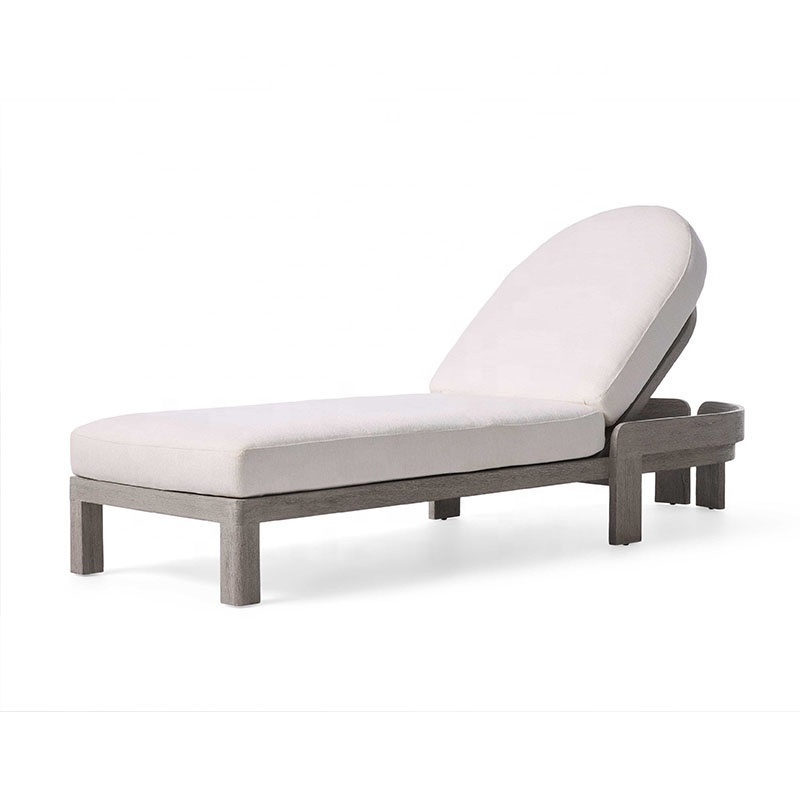 Outdoor furniture swing pool lounge hotel garden set teak wood beach lounge chaise