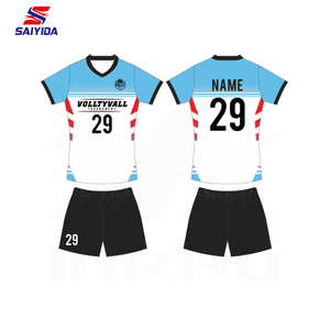 <span class=keywords><strong>Set</strong></span> uniformi da <span class=keywords><strong>pallavolo</strong></span> su misura professionali Unisex 100% Design Jersey in poliestere - Product Image 1