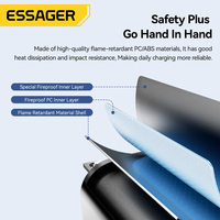 Mini Cargador Portátil ESSAGER PD 20W 30W Enchufe EE.UU. UE RU 5V 3A USB C Para Teléfono Móvil Celular Cargador de Pared GaN de Carga Rápida Tipo C