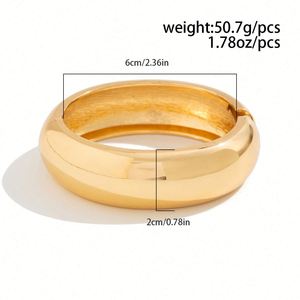 Unisex Women's Vintage Punk Style Alloy Gold Plated Geometric Hip Hop <b>Bangles</b> Bracelets Jewelry Fashion Wedding - Product Image 2
