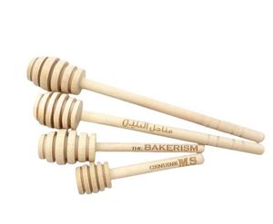 Palitos de miel de madera con logotipo personalizado al por mayor, mini palitos de miel tipo panal para tarros de mermelada - Product Image 3
