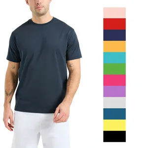 T-shirt homme 106653 Force Vintage à coupe décontractée, poids moyen, manches courtes, tricoté uni, anti-boulochage, motif carbone chiné sur le devant, grande taille haute - Product Image 2
