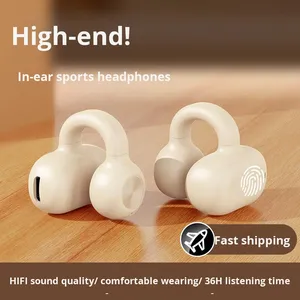 Nouveaux écouteurs sportifs sans fil Bluetooth écologiques Huaqiangbei, à conduction aérienne, à clipser, non intra-auriculaires, longue autonomie - Product Image 4