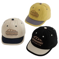 Gorra de Béisbol Deportiva Personalizable de 6 Paneles, Ajustable, Suave, con Bloques de Color, para Adultos, Gorra de Papá con Bordado a Mano, a la Moda
