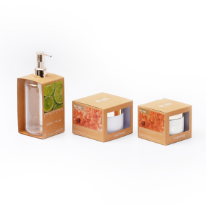 Dossiers <span class=keywords><strong>en</strong></span> papier kraft sur mesure pour l'emballage de produits cosmétiques et de soins de la peau, recyclables, avec fermeture magnétique, impression 4C, protection de l'environnement - Product Image 2