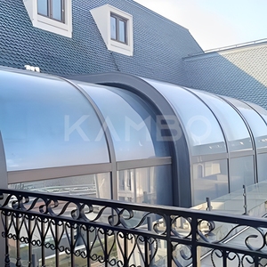 Kambo Maison de soleil de <span class=keywords><strong>jardin</strong></span> de style européen moderne <span class=keywords><strong>Toit</strong></span> en verre trempé de véranda portable en aluminium bien conçu <span class=keywords><strong>pour</strong></span> une application de villa - Product Image 1