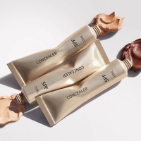 Crème Correctrice Végane Professionnelle Personnalisable avec Logo, Waterproof, Contrôle du Sébum, Minimise les Pores, Anti-Poches, Hydratante, Éclaircissante, Couvrance Moyenne à Forte