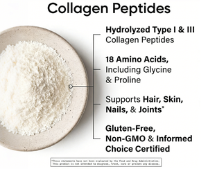 Collagène hydrolysé de type I et III en poudre 16 oz de l'usine OEM, complément beauté pour les cheveux, la peau, les ongles et les articulations - Product Image 3