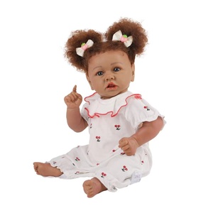 Poupées noires <span class=keywords><strong>en</strong></span> vinyle et <span class=keywords><strong>Silicone</strong></span> pour filles, jouets pour filles, bon marché - Product Image 6